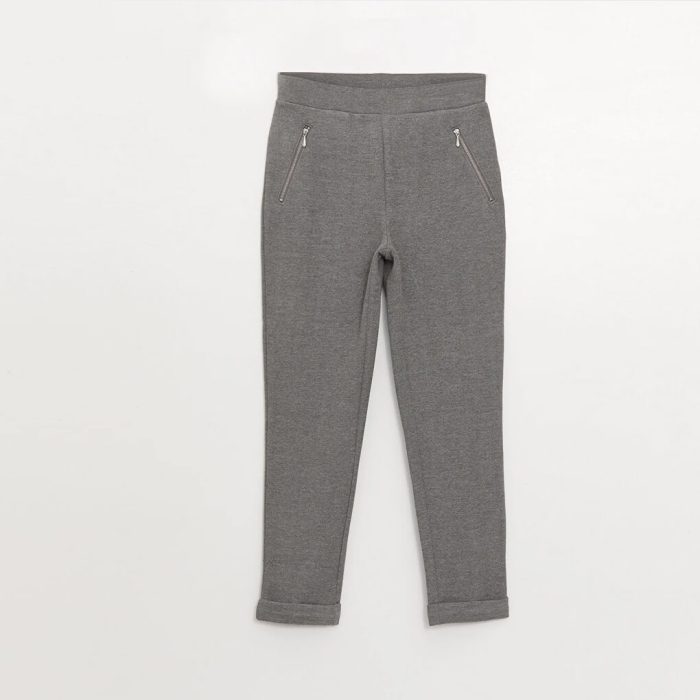 Basic Women's Elastic Waist Straight Sweatpants